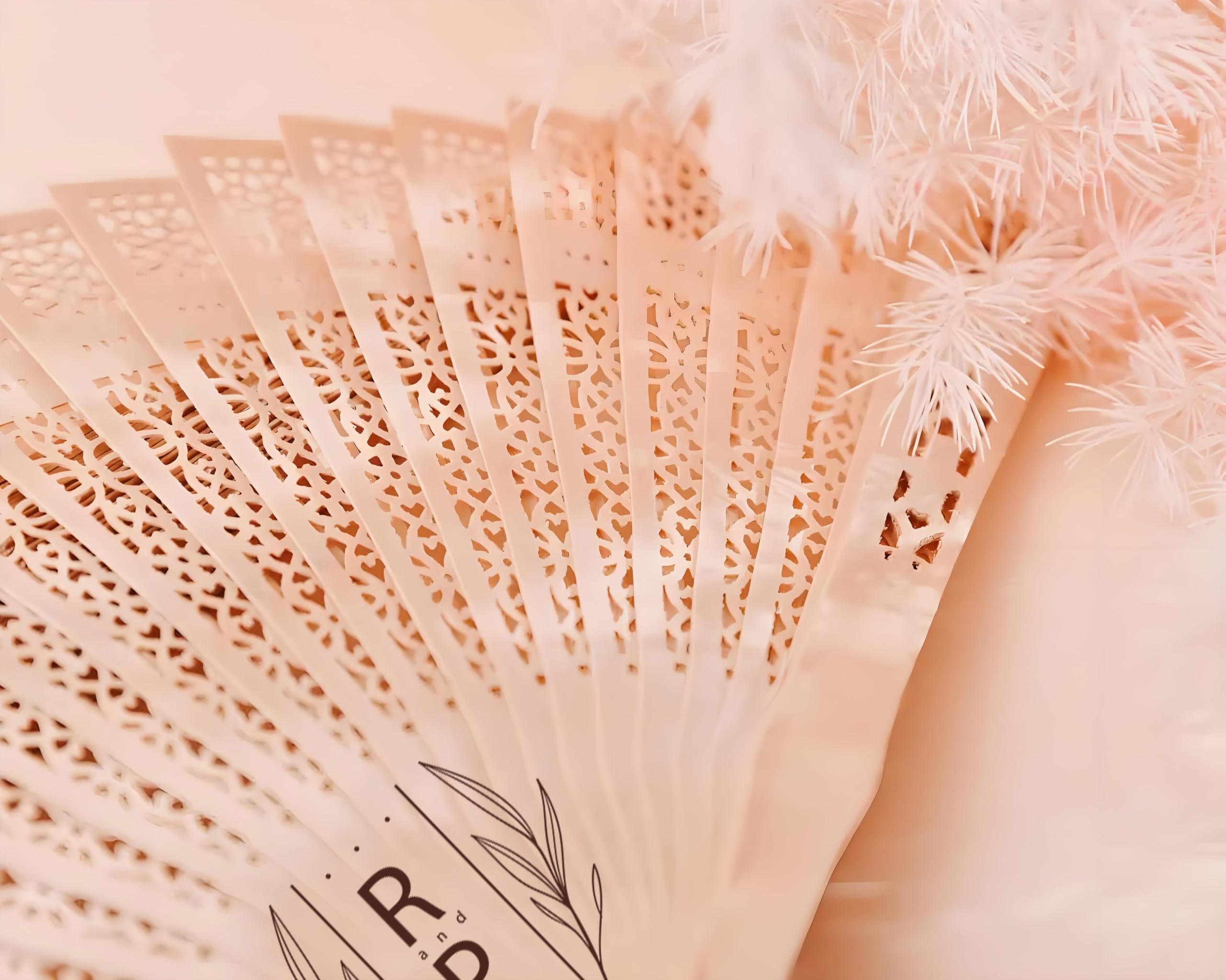 DFDG Personalized Folding Fans Handheld Bulk Custom Abanicos De Mano for Wedding Favors Bridal Bachelor Party Chinese Fans Folding Fan