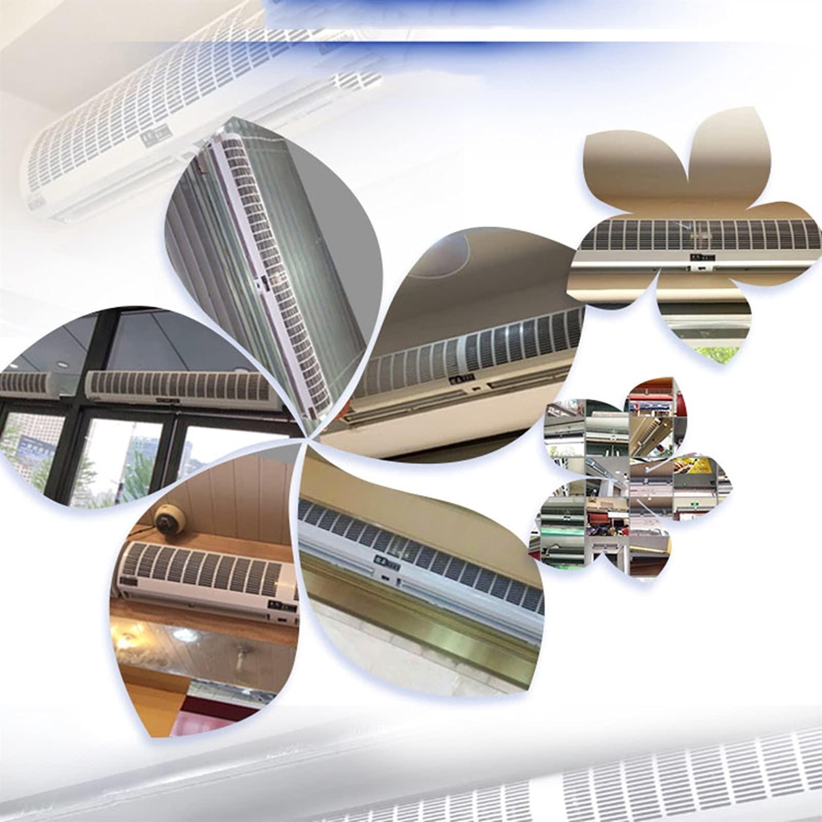 STVAZ Air Curtain, Commercial Door Head, Silent Air Curtain, Remote Control and 2-Speed Switch, Powerful, Powerful, Quiet (Size : 60cm(24 inch))