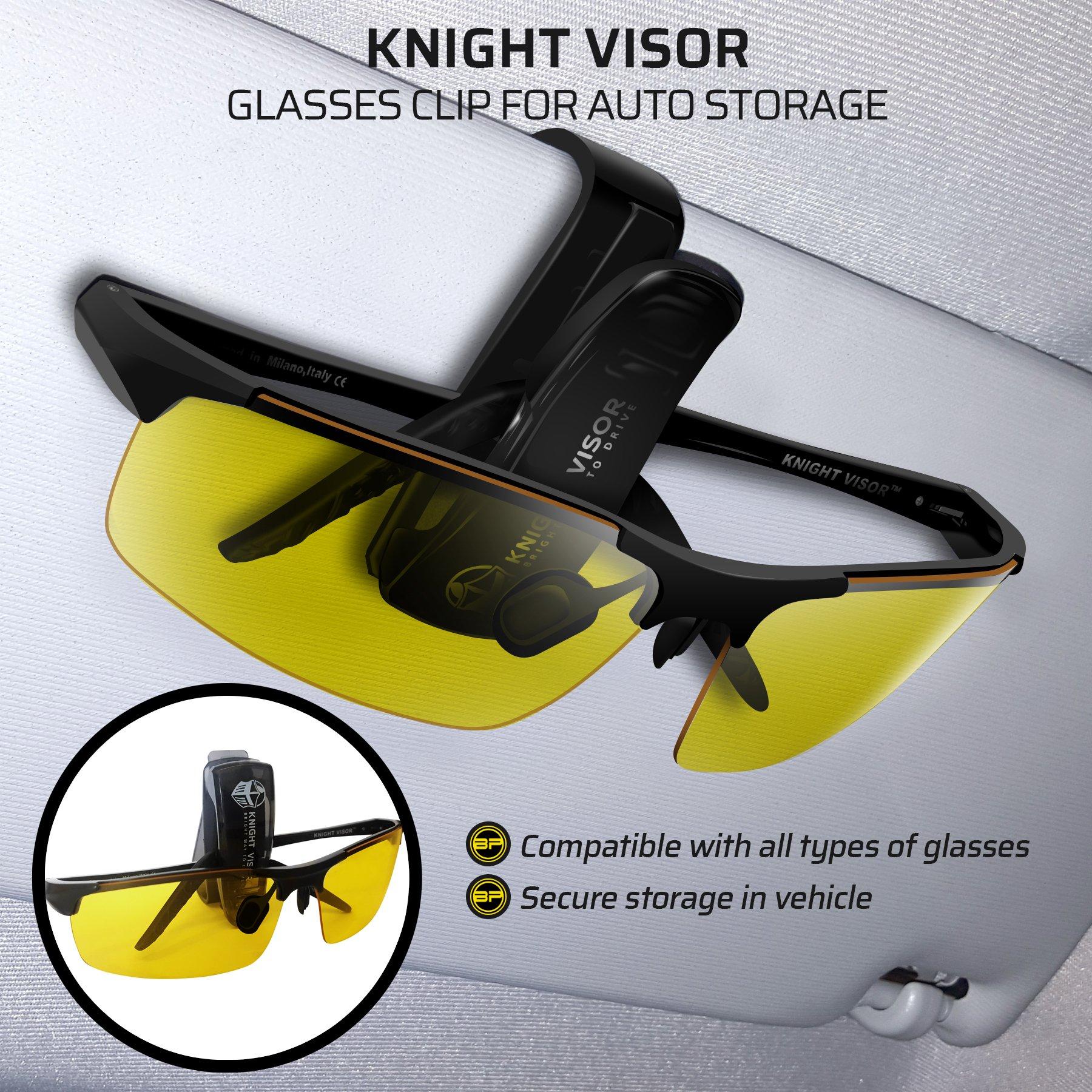 BLUPOND BLUPOND Night Vision Glasses for Driving For Men Women - Yellow Tint Anti Glare Glasses for Nighttime - Knight Visor