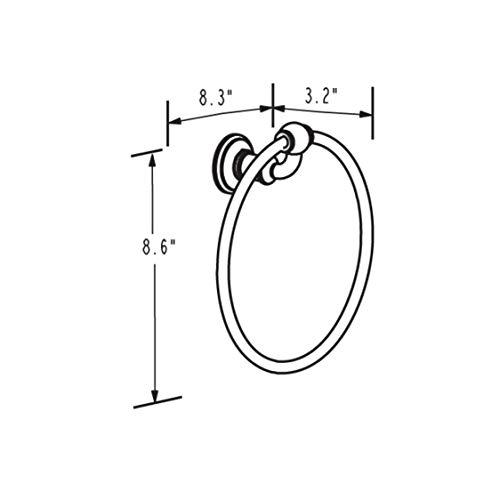 Ginger Ginger 4505/PN Columnar Towel Ring, Polished Nickel