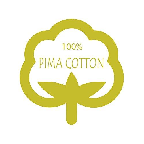 The Cotton Hub Split-King Size 5-Piece Sheet Set 600 Thread Count Peruvian Pima Cotton Bed Sheets fits up to 22-26 inch Deep Pocket (Solid, White)