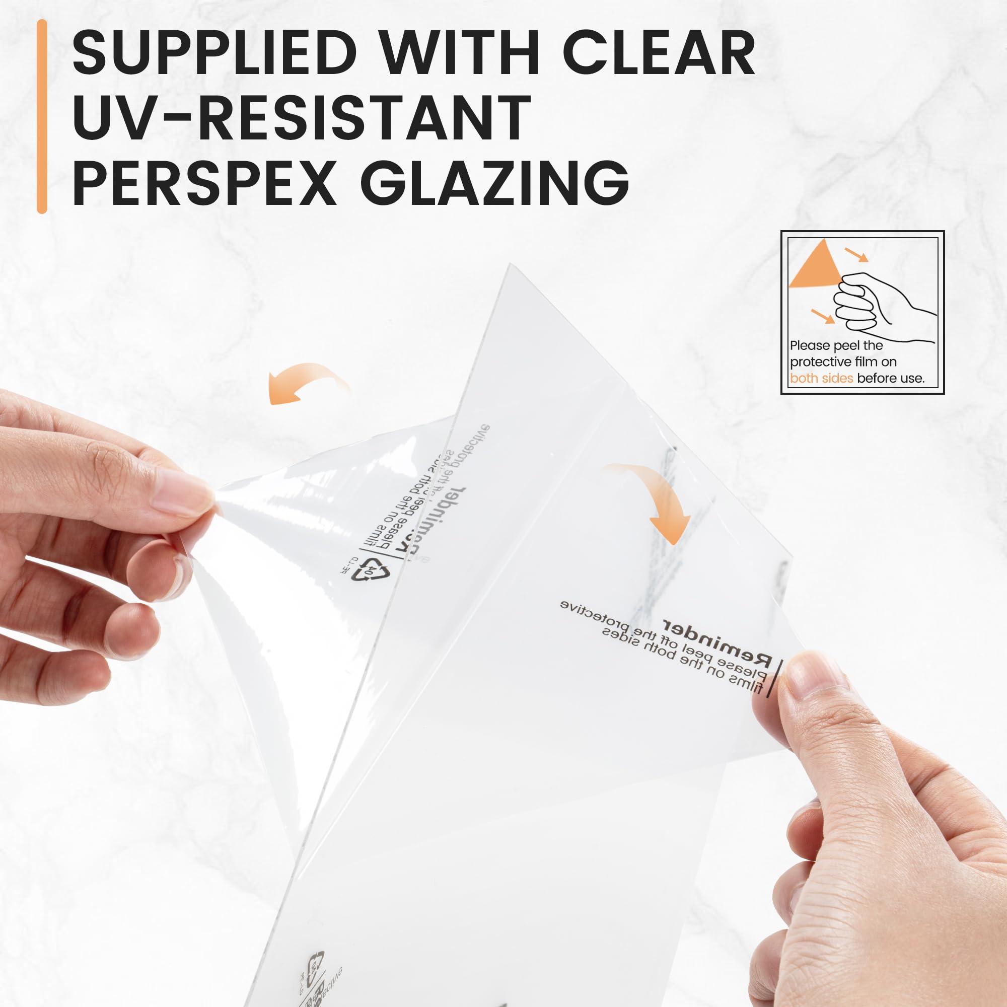 Venusmiles 18x24 inch Metal Poster Frame - 18 x 24 Thin Aluminum Picture Frames Matted for 16x20 Photos, Artworks, Prints, Puzzle - High Definition Plexiglass - Vertical and Horizontal Display - Wall Hook Hanging Hardware Included - Gold, Set of 4