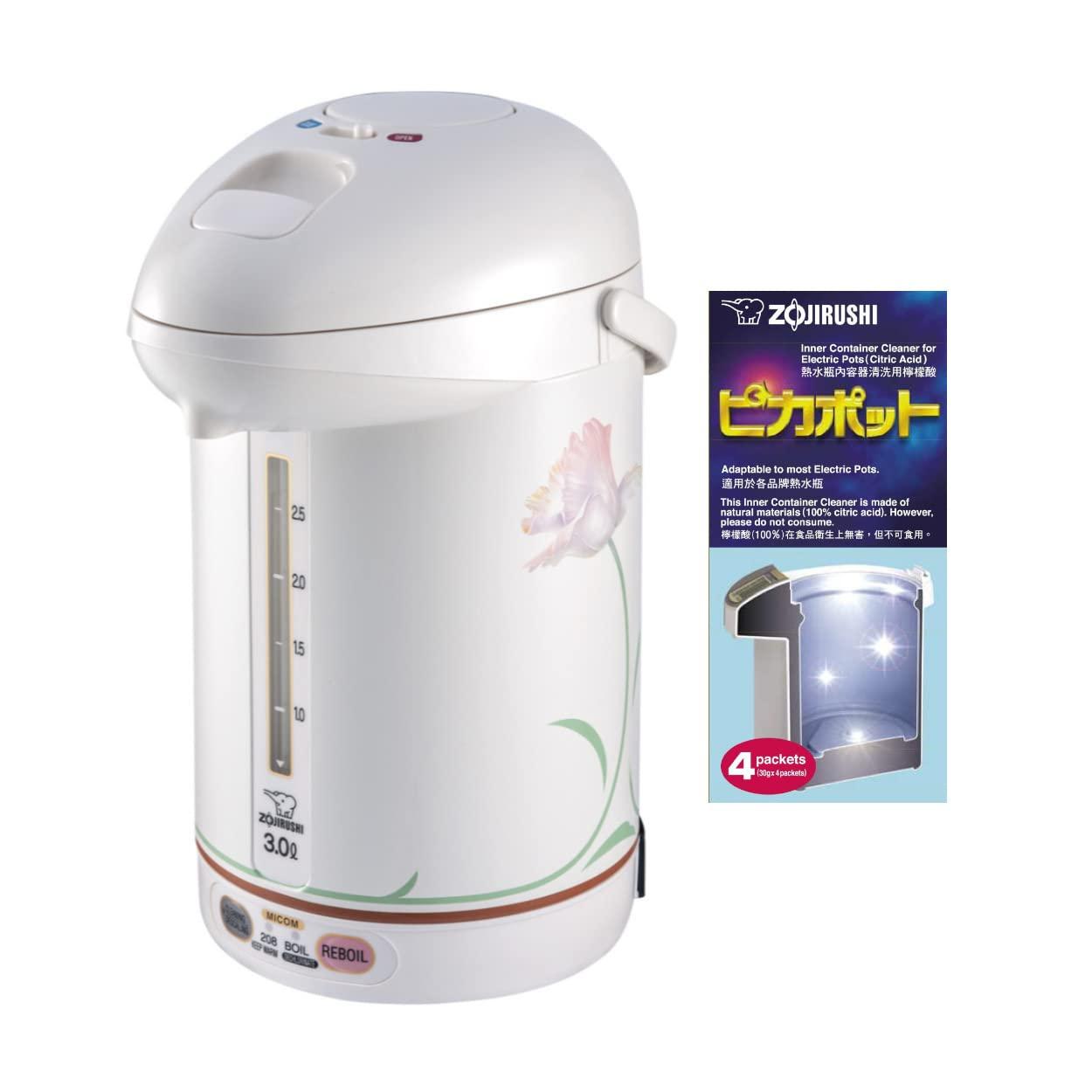 Zojirushi Zojirushi CW-PZC30FC Micom Super Boiler with 4 Packs of Descaling Agent Bundle (2 Items)