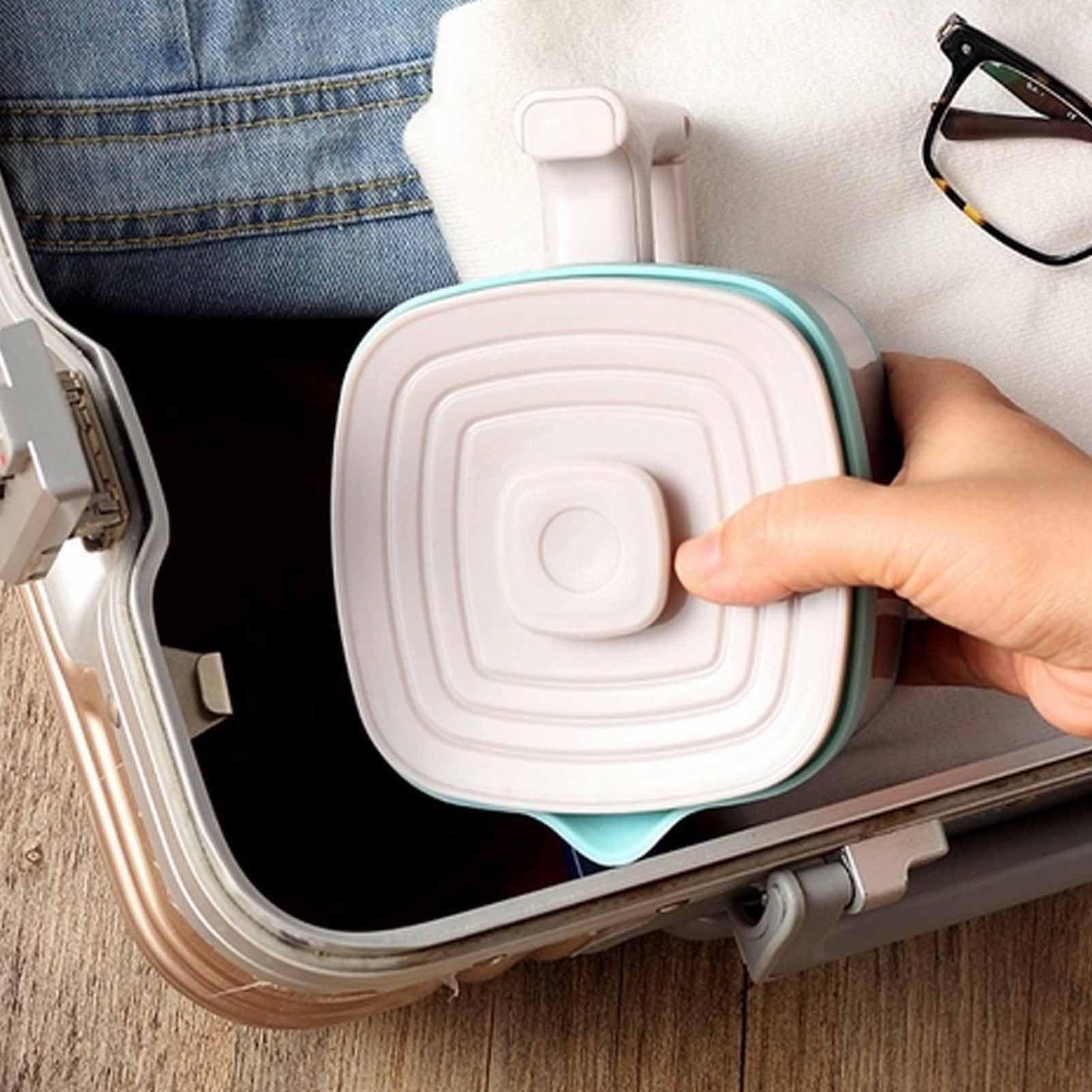 Jectse Folding Electric Kettle, Portable Travel Kettle Dual Voltage with Fast Heating for Office, Outdoor Use (EU)