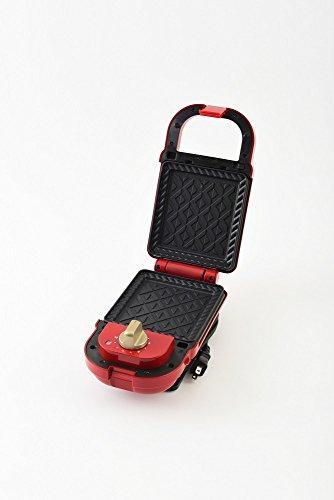 BRUNO BRUNO Hot Sand Maker Japan Domestic genuine productsShips from JAPAN (single+Fishy Plate set of 2, Red)