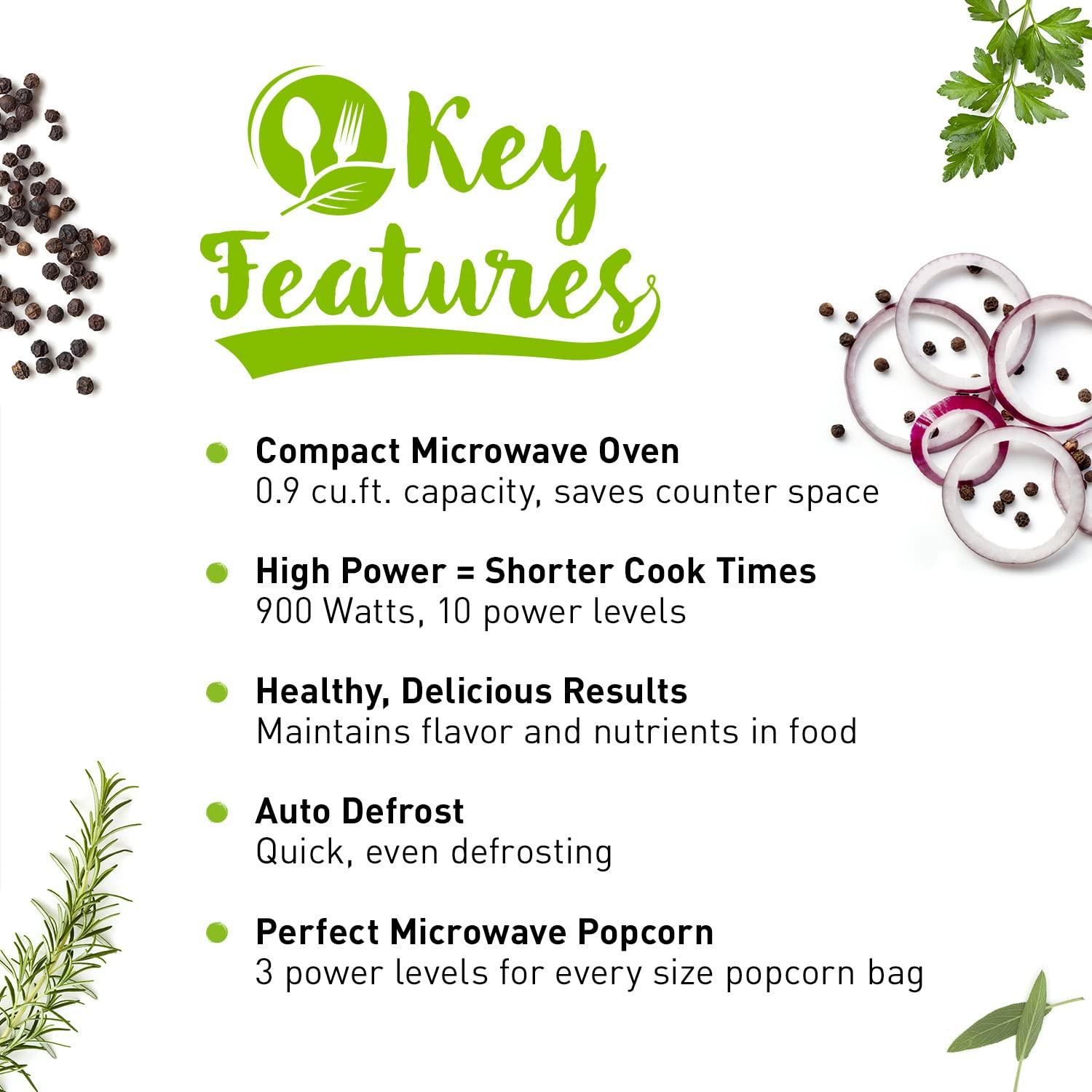 Panasonic Panasonic NN-SB458S Compact Microwave, 0.9 cft, Stainless Steel