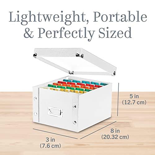 Snap-N-Store Snap-N-Store CD Storage Box - Pack of 1/2 - Durable Disc Holder with Lid to Store for Discs (1 Pack - DVD, White)