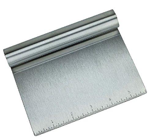 MERRY BIRD Stainless Steel Food Scraper and Chopper Large Griddle Spatula Kitchen Tool Gadget by MERRY BIRD