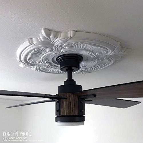 Ekena Millwork Ekena Millwork CMP13BA Baltimore Thermoformed PVC Ceiling Medallion (Fits Canopies up to 5 1/4\"), 13\"OD x 3 1/2\"ID x 3/4\"P