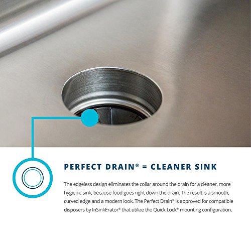 Elkay Elkay ELUH2115PD Lustertone Classic Single Bowl Undermount Stainless Steel Sink with Perfect Drain