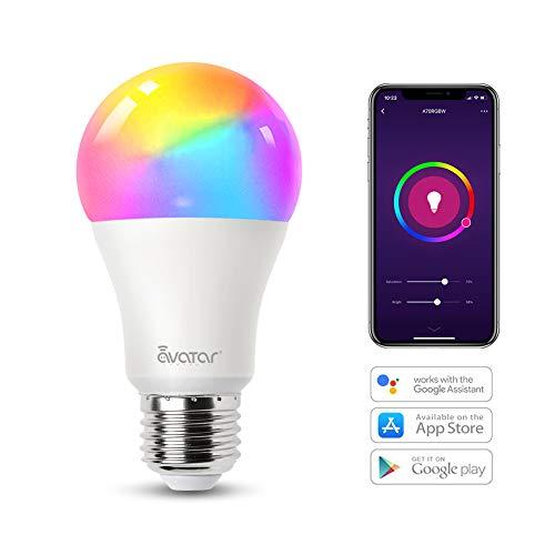 Avatar Controls Avatar Controls Smart WiFi Light Bulb, Alexa Color Changing LED Bulbs RGBCW Works with Google Home Smart Life App, No Hub Required(8W=70W) 1 Pack, E26 8W