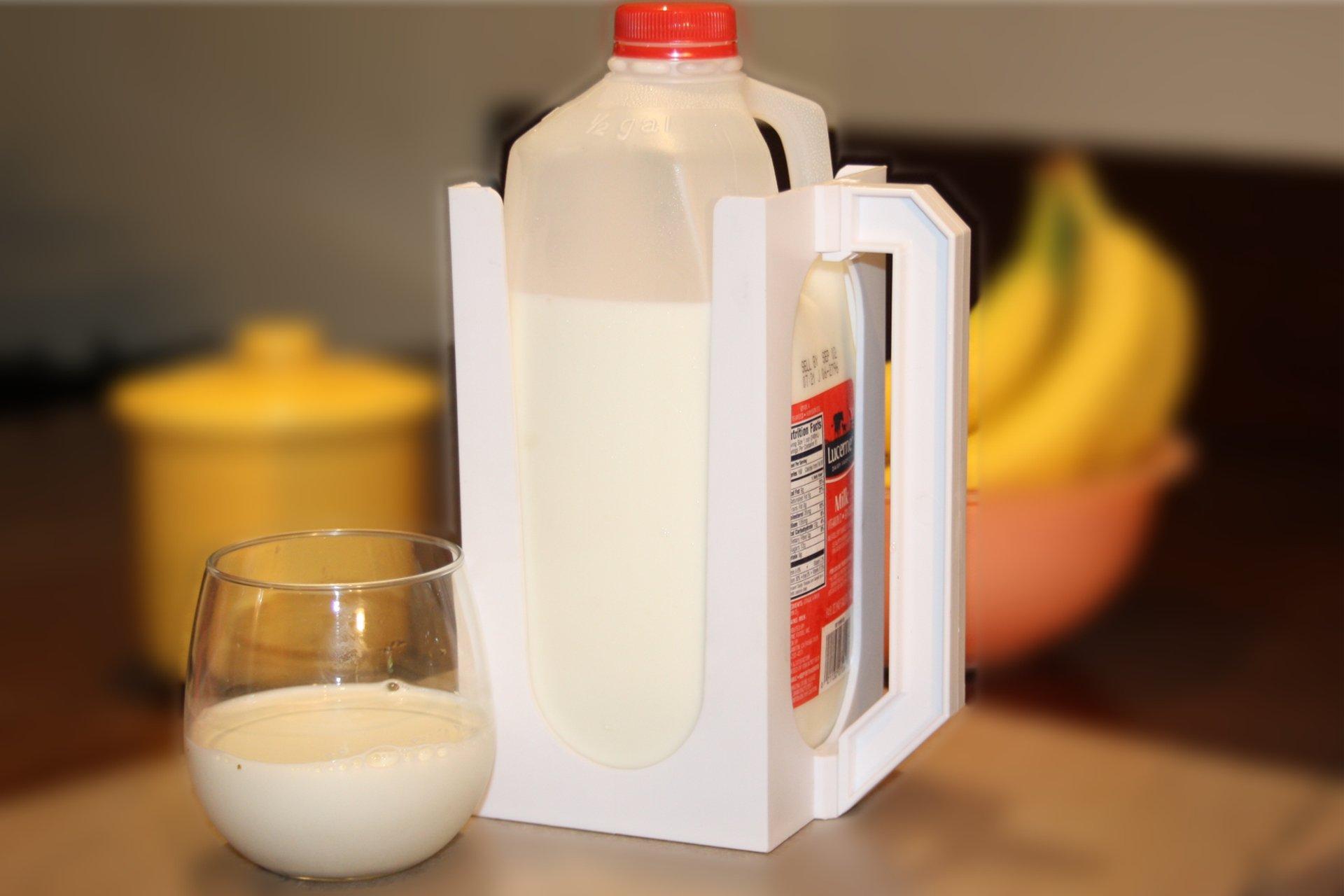 Carton Caddy Carton Caddy Xl Half Gallon Milk Carton Holder with Handle | Reusable Juice Box Holder with Handle | Rust Free, Dishwasher Safe