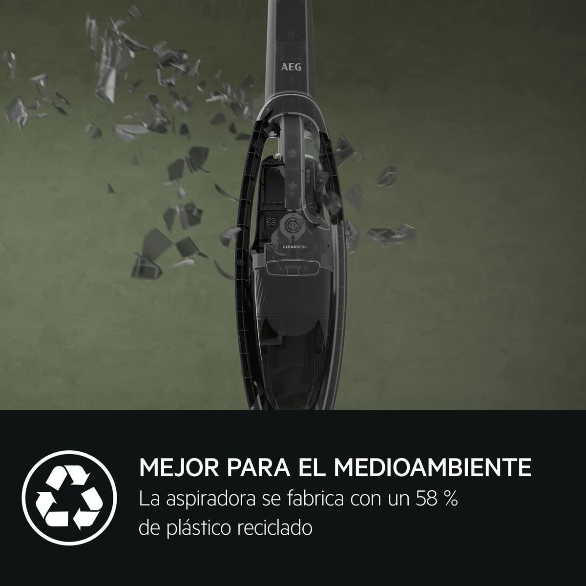 AEG AEG ULTIMATE 5000 CLEAN AS52CB21DB Cordless Vacuum Cleaner / 2-in-1 / Pleasantly Quiet 79 dB(A) / 58% Recycled Material / Up to 50 Minutes Running Time / Automatic / Freestanding / All Floors /