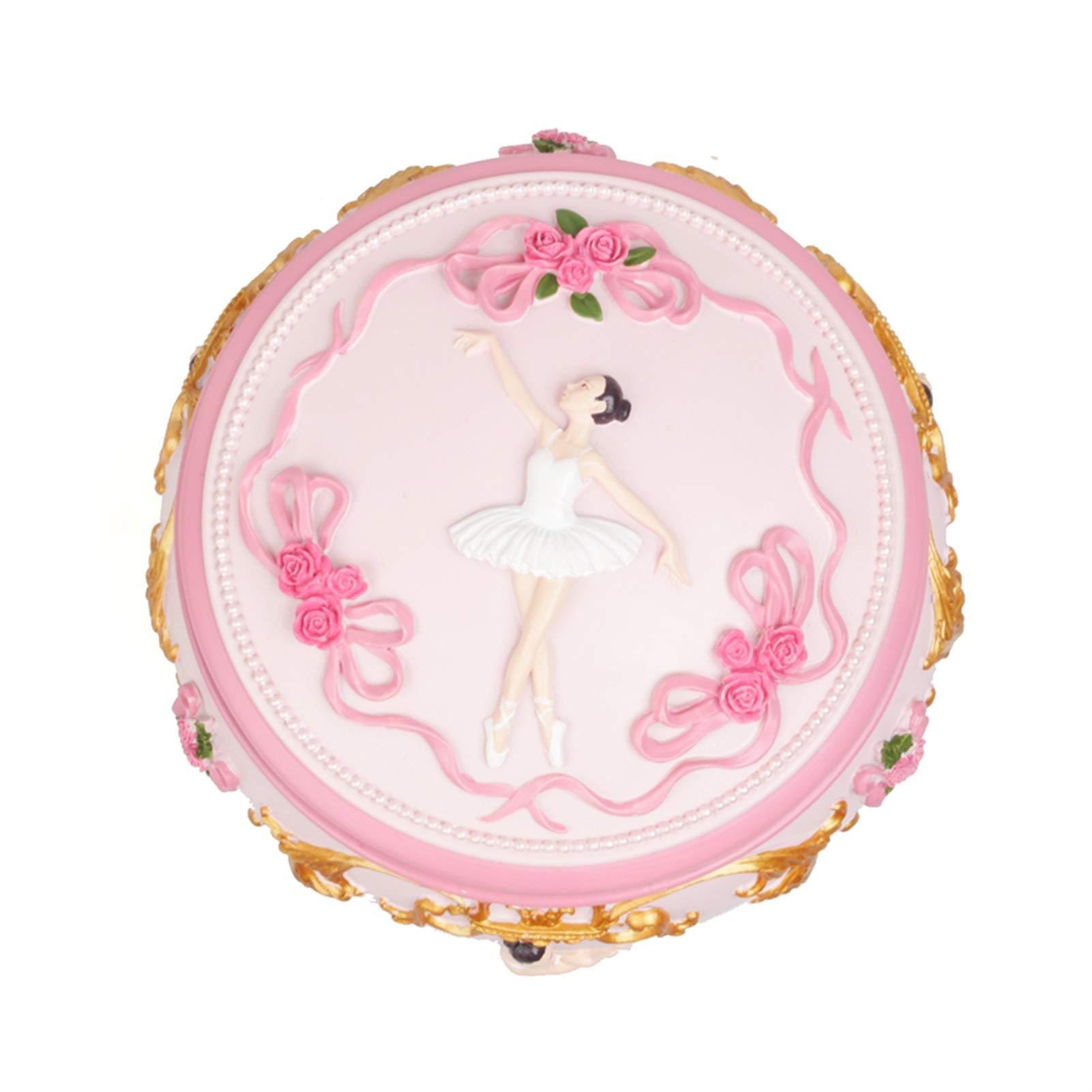 Generic Vintage Music Box Romantic Teenage Ballerina Dancing Girl Music Box Swan Lake Bright Music Banquet Wedding Christmas for Girlfriend Gifts