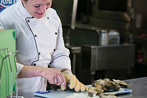 San Jamar San Jamar 1000 Rubber Oyster Shucking Glove with Cotton Lining (Pack of 2),Yellow