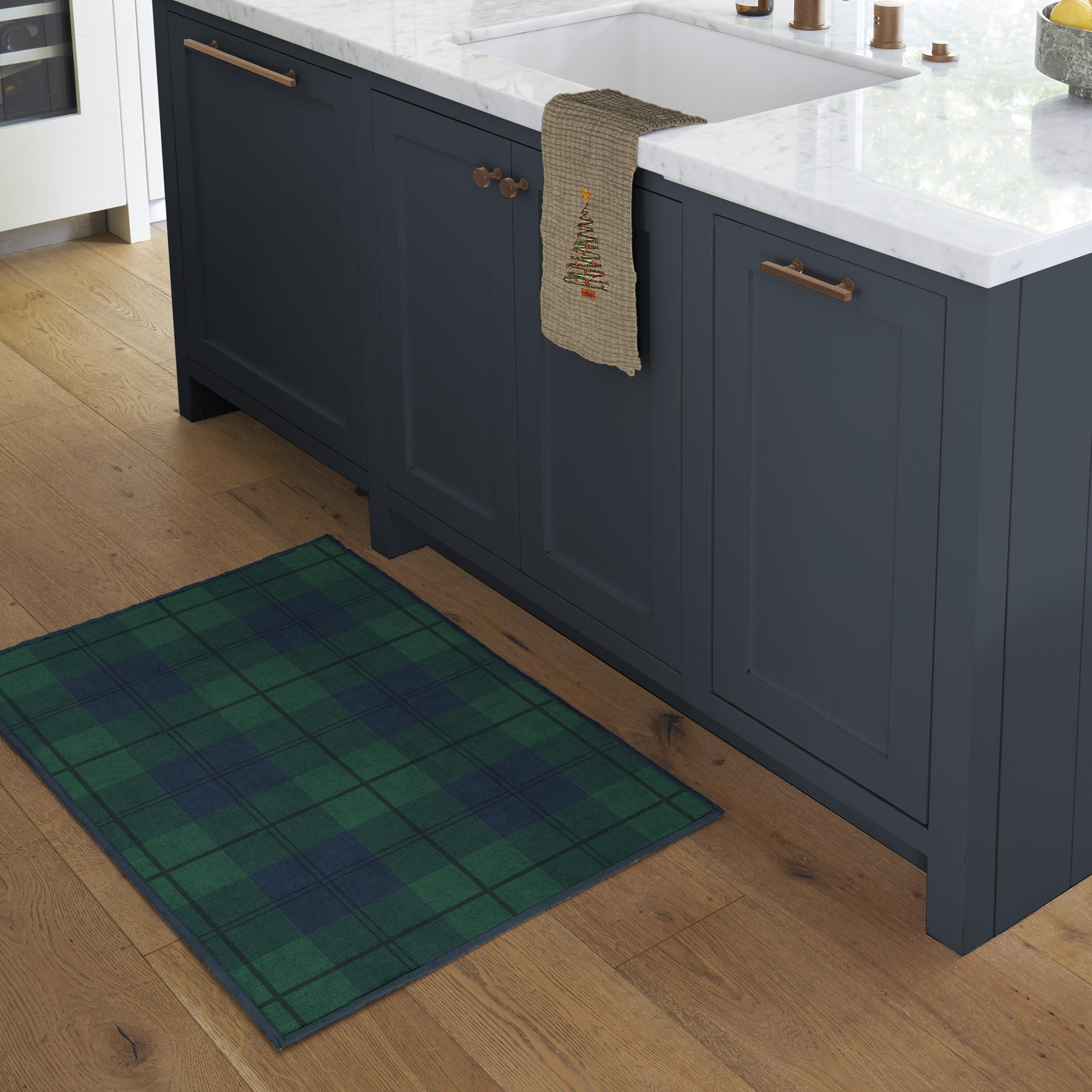 RUGGABLE Ruggable Washable 2x3 Area Rug, Buffalo Plaid, Premium Winter Rugs for Living Room, Bedroom, Kitchen, Office, Classroom with Gripper Non Slip Pad, Buffalo Plaid Blackwatch