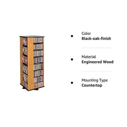 Venture Horizon Venture Horizon Revolving Media Tower 900 Black with Oak Trim