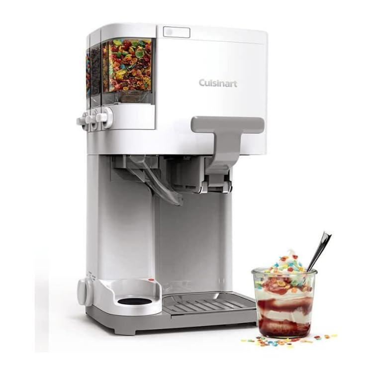 Cuisinart Cuisinart Ice Cream Maker Machine, 1.5 Quart Mix It In Soft Serve, Yogurt, Sorbet, Sherbet Maker, White, ICE-45P1