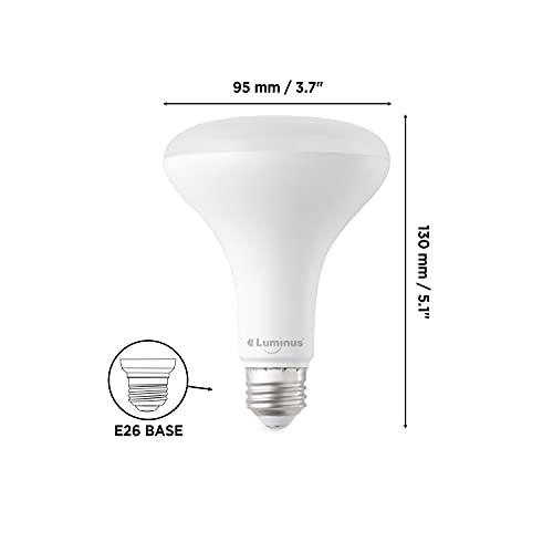Luminus Luminus PLYC5294 BR30-8W (65W) 650 Lumens Warm White 2700k Dimmable LED Light Bulb-16 Pack