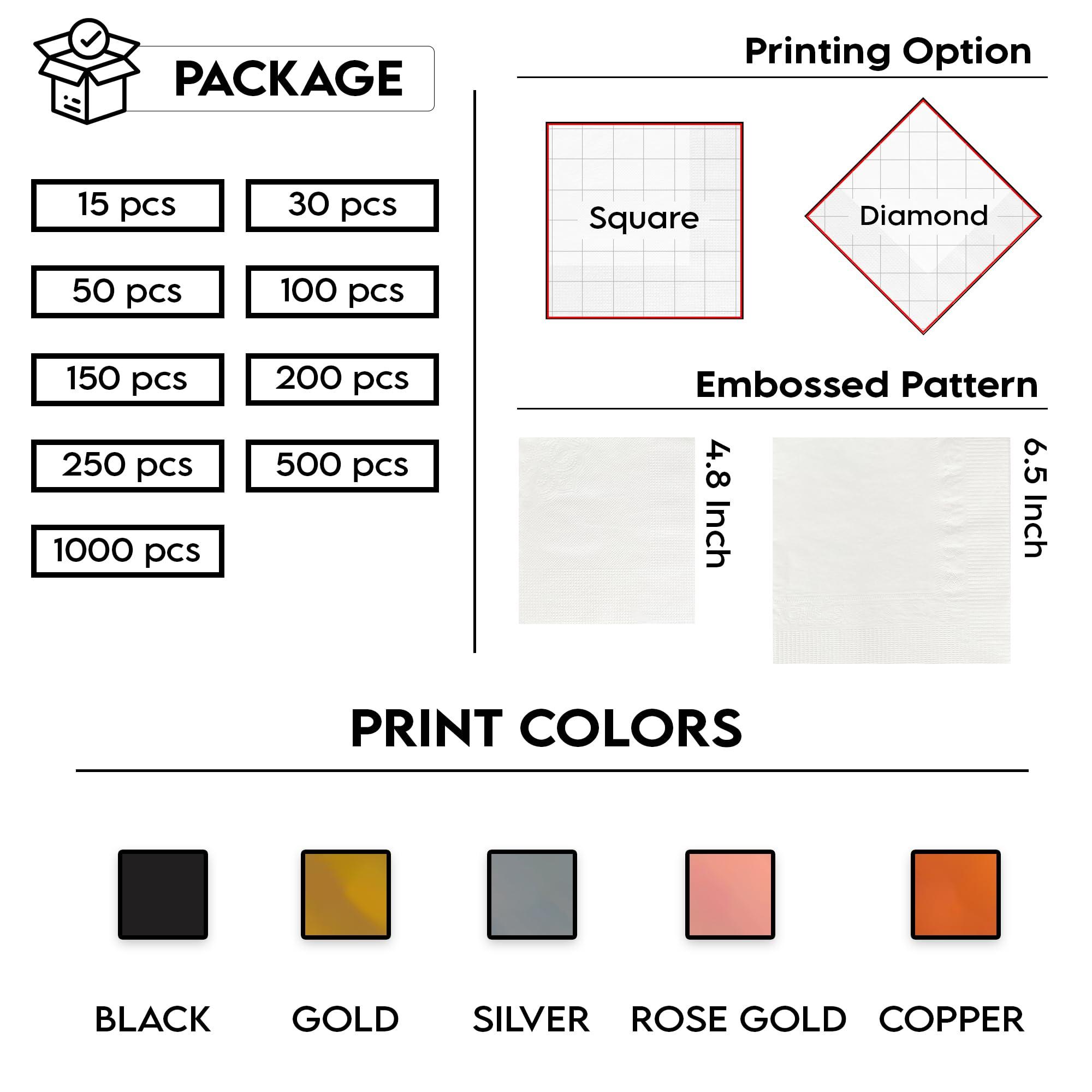 Evamall Personalized Baby Shower Napkins, Personalized Baby Name Cocktail Napkin, Customized Baby Shower Party, Baby Shower Decor, New Baby Party Tableware, Baby Girl Napkins For Shower