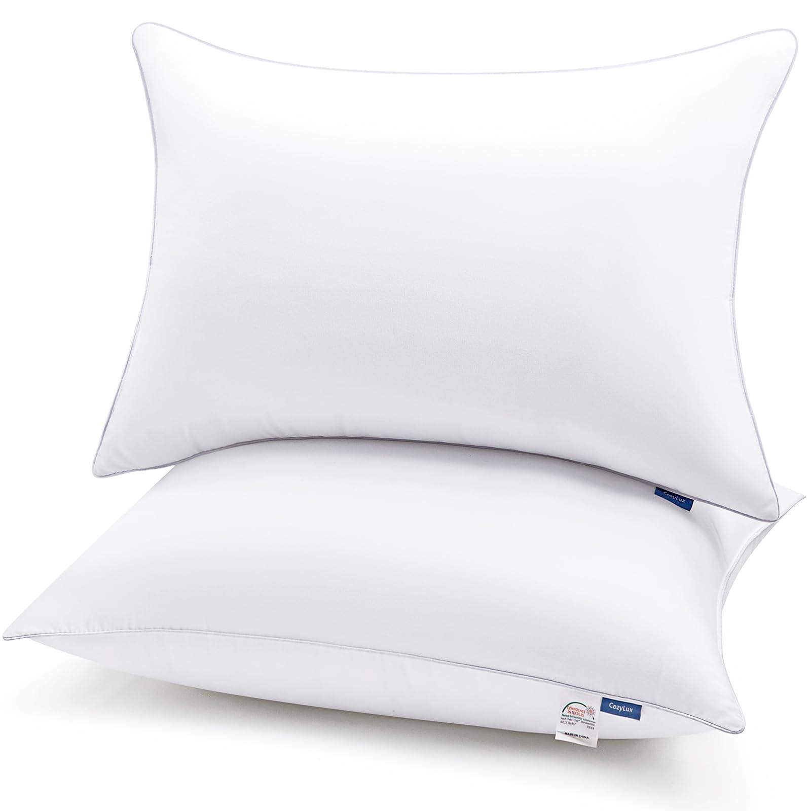 CozyLux CozyLux Pillows King Size Set of 2, Hotel Quality Bed Pillows for Sleeping 2 Pack, Cooling Pillows for Side Back and Stomach Sleepers, Down Alternative Luxury Soft Supportive Fluffy Pillows (19x34)