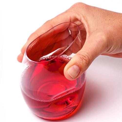 Govino govino Go Anywhere Wine Glasses | Dishwasher Safe, Flexible, Shatterproof, and Recyclable | 16 oz. Each | Set of 4.