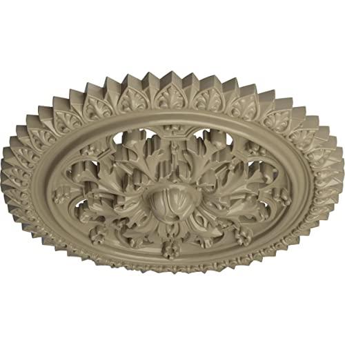 Ekena Millwork Ekena Millwork CM21YOGDF York Ceiling Medallion, 21 5/8\"OD x 2 1/2\"P (Fits Canopies up to 3 5/8\"), Hand-Painted Gobi Desert