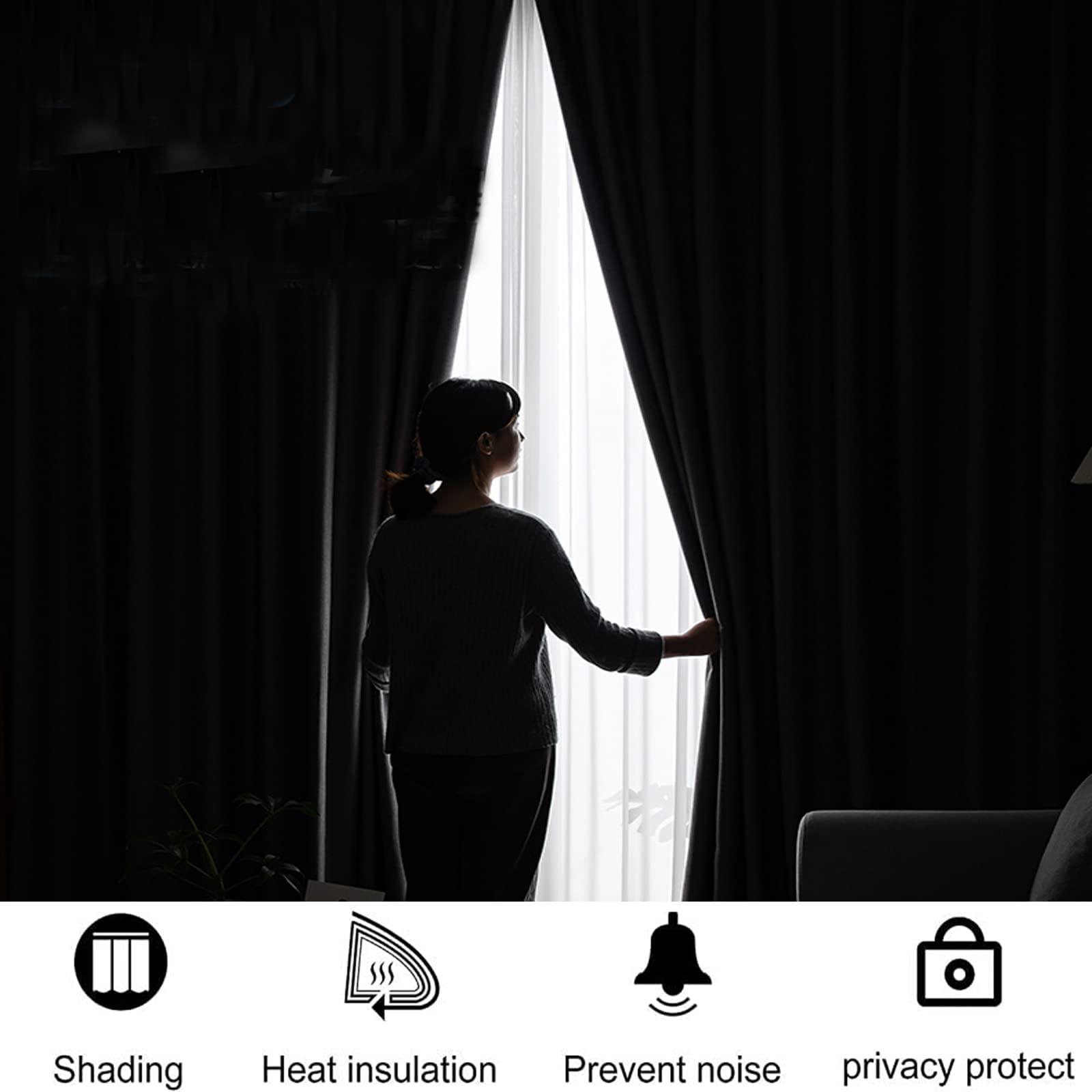 TOARTE TOARTE Green Shiny Background Window Treatments, Christmas Tree Leaves Gift Box Blackout Curtains for Bedroom, Grommet Thermal Insulated Window Curtain for Bedroom Living Room Patio - 84x72in