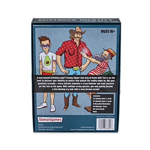 Shenanigames Shenanigames Adult Party Games: Mistaken Identity - Guess Your Identity & Misbehave - Choose Your own Level of NSFW - Adaptable for Work, College Parties, Bars & Game Nights