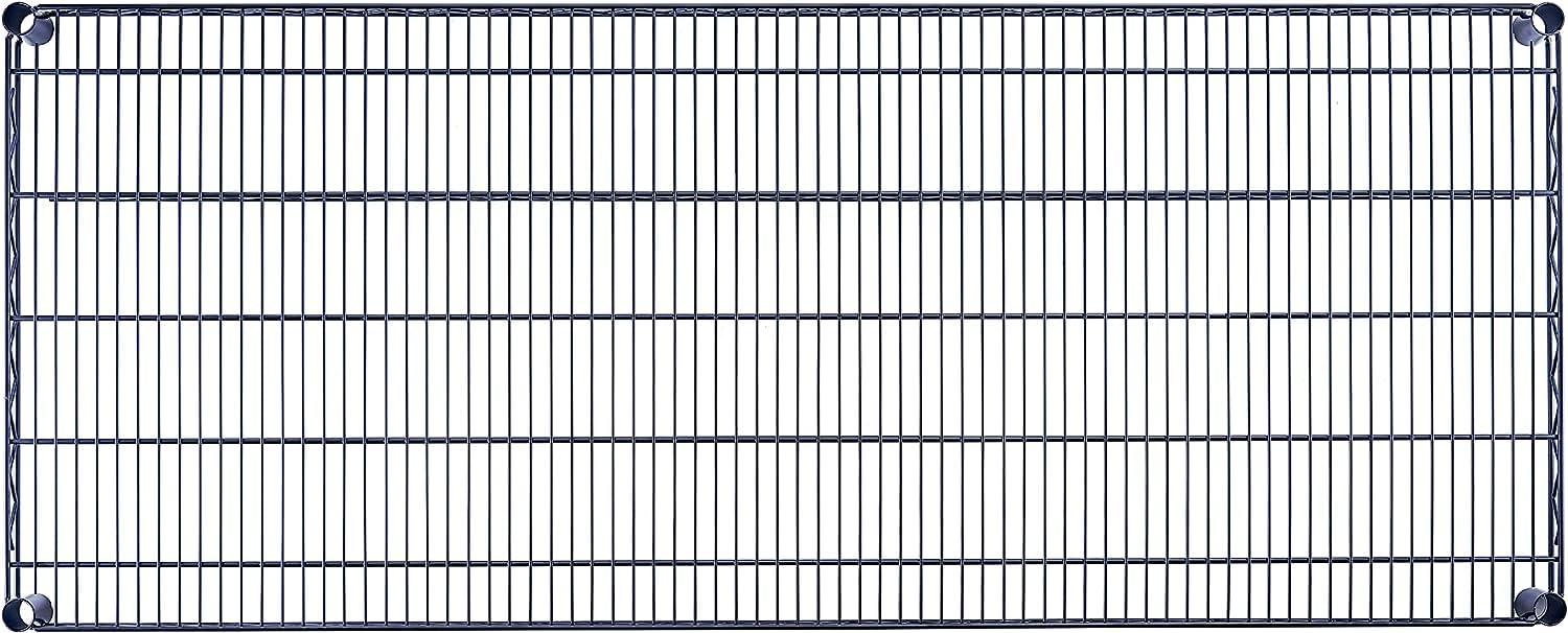 Utility Basics Utility Basics 60"x24"x72" Black 5-Tier Premium Metal Wire Shelving NSF 4000 LBS MAX Capacity Heavy Duty Steel Storage Rack for Warehouse, Garage, Hospital, Commercial Space & School w/Premium Wheels