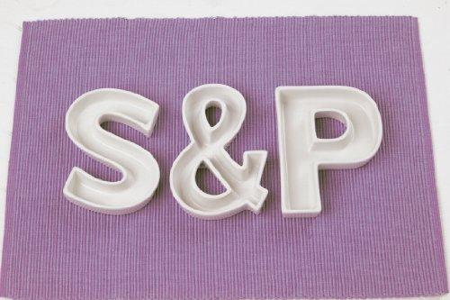 Ivy Lane Design Ivy Lane Design Ceramic Love Letter Dish, Letter S, White