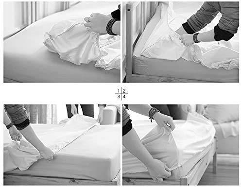 ARlinen ARlinen Split Queen Sheets for Adjustable Beds -Split Queen Sheet Sets- 15\" Deep Pocket Split Queen Bed Sheets- 5 PCs Sheet Set Split Queen Size, Bed Sheets Burgundy Solid, Split Queen Bedding Sets