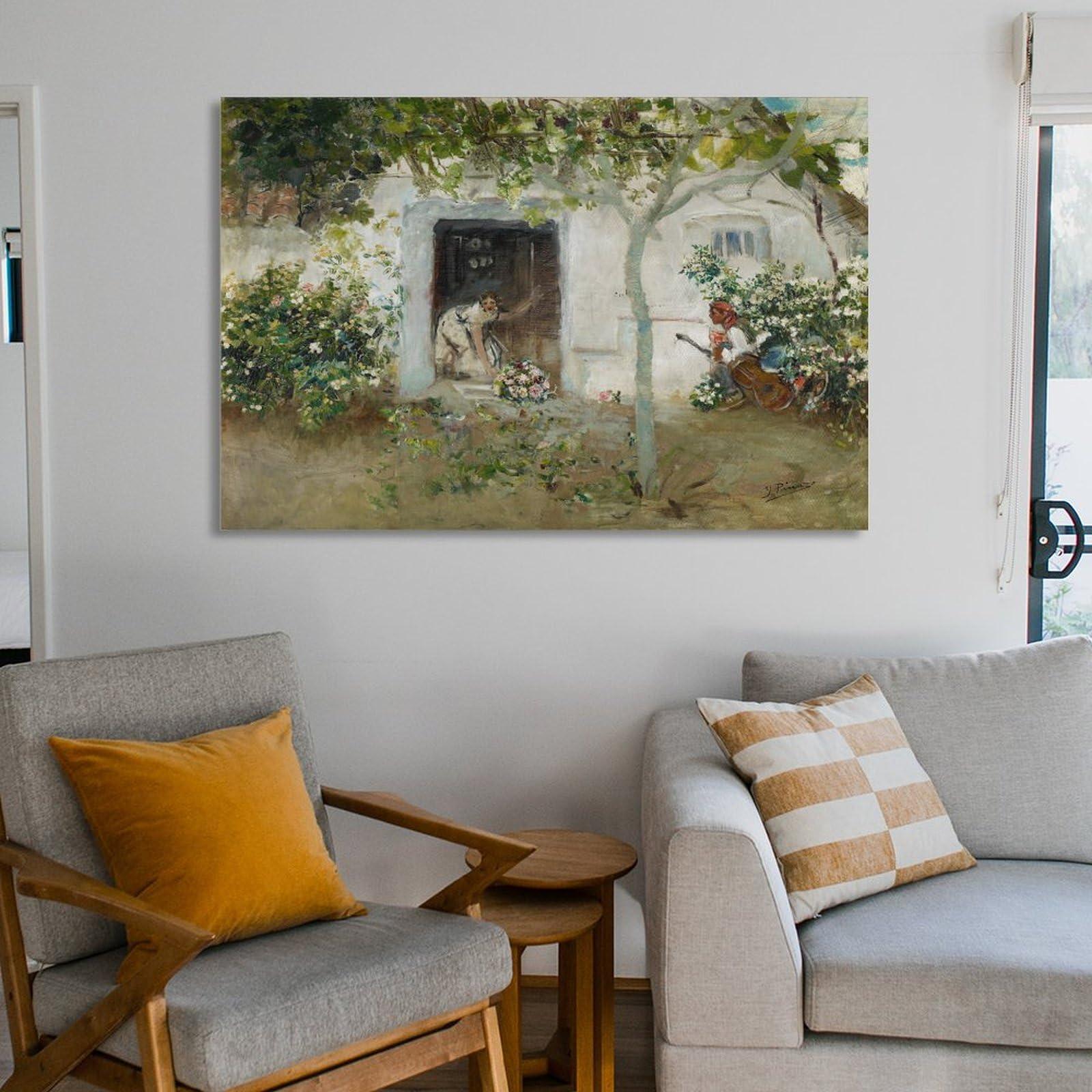 CUI HUA SHI CUI HUA SHI Ignacio Pinazo Camarlench Los Mayos Poster And Wall Art Picture Print Modern Family Bedroom Decor Posters 20x30inch(50x75cm)