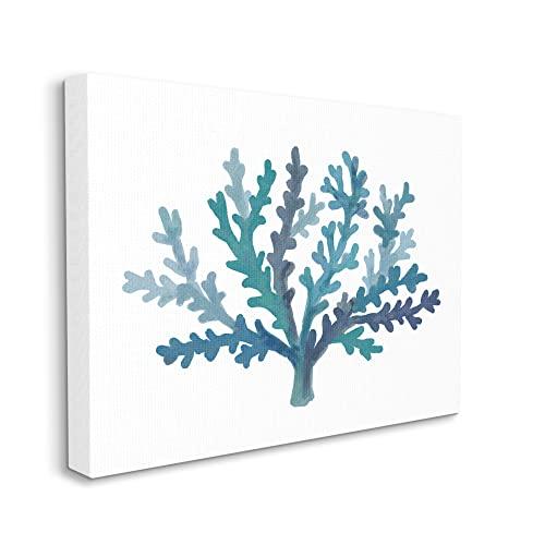 Stupell Industries Stupell Industries Casual Blue Aquatic Coral Canvas Wall Art, Design by Nina Muis Surface Design