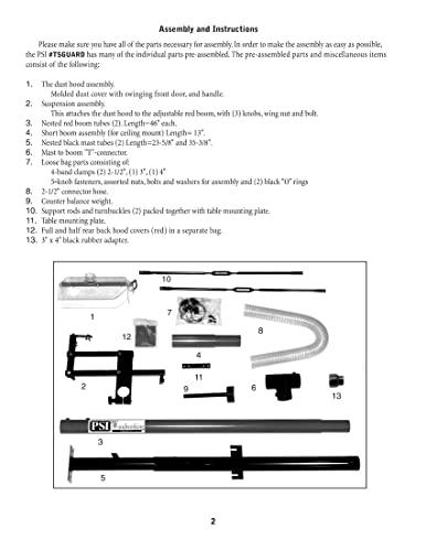 PSI Woodworking PSI Woodworking TSGUARD Table Saw Dust Collection Guard