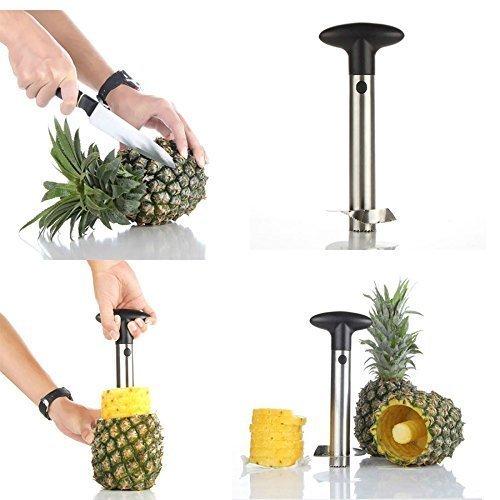 OXO OXO Good Grips Stainless Steel Pineapple Corer & Slicer,Silver/Black