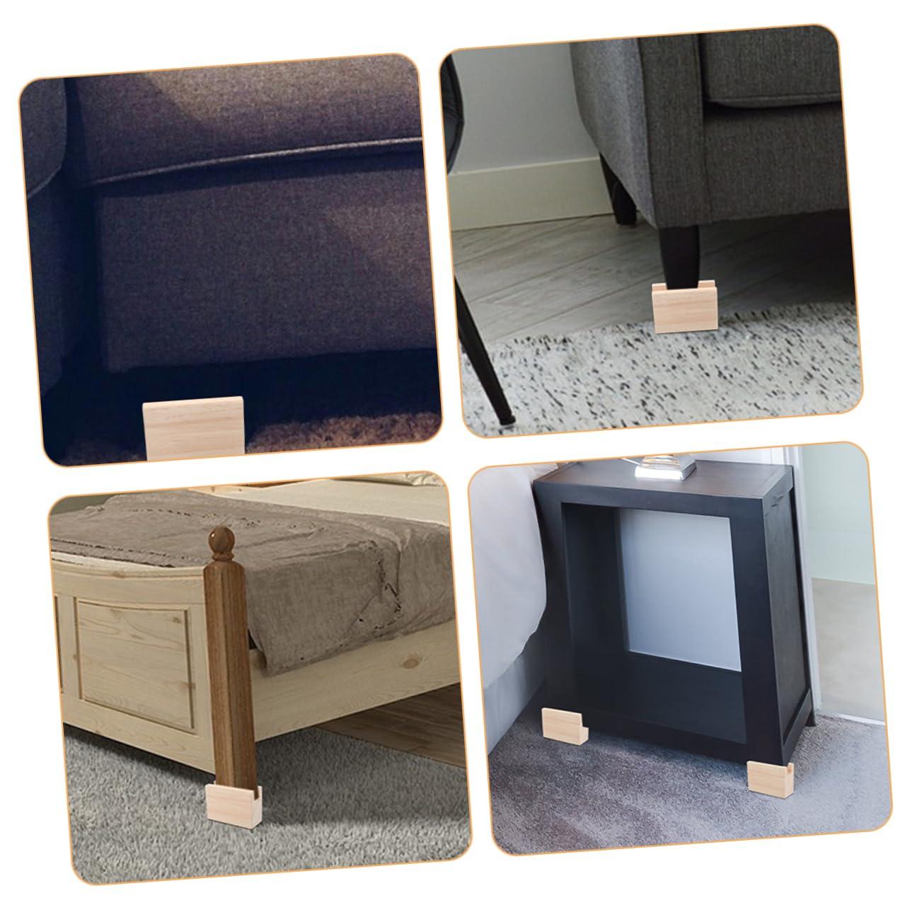 Angoily Angoily 2pcs Mattress Raiser Bed Raising Blocks Bed Lifters Bed Risers Heavy Duty Bed Lifts Risers Chair Riser Furniture Risers for Desk Legs Risers for Table Legs Couch Riser Table Riser