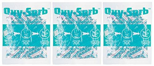 OxySorb Oxy-Sorb 60-300cc Oxygen Absorbers for Long Term Food Storage (Bags of 20), ?300CC-S20-3PK Blue