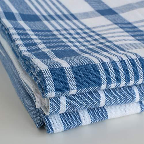 Now Designs Now Designs Jumbo Pure Kitchen Towel Set of 3, Royal Blue