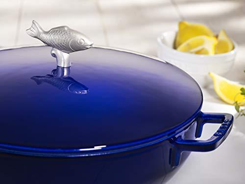 STAUB Staub Cast Iron 5-qt Bouillabaisse Pot - Dark Blue, Made in France