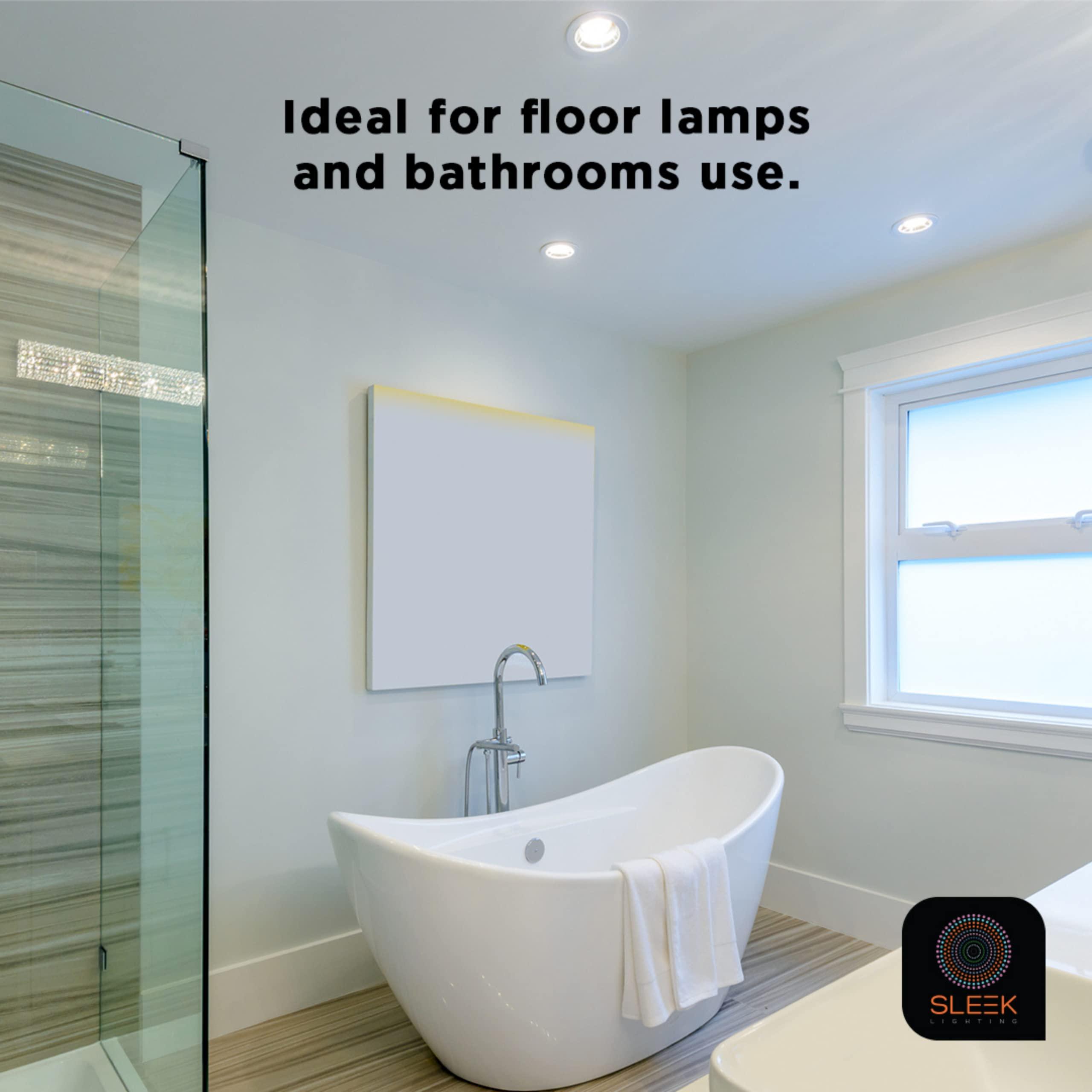 SLEEKLIGHTING SLEEKLIGHTING - 23 Watt GU24 Base 2 Prong Light Bulbs- UL Approved CFL Light bulbs-120v 60Hz - Twist Lock Spiral -Self Ballasted CFL gu24 Light Bulb- 3500K- 1600s Neutral White 4 Pack (100 Watt Equ)