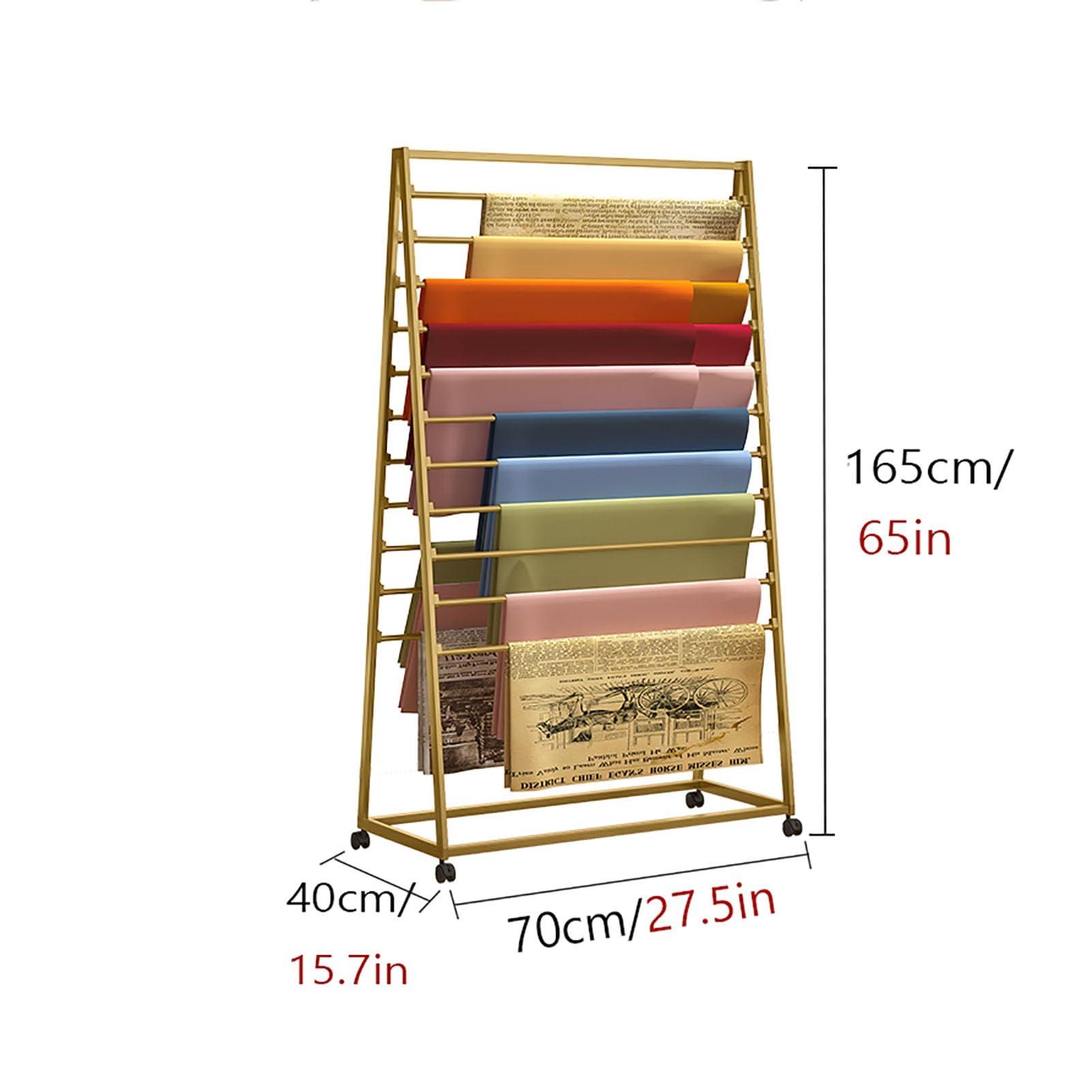 DONGYUE Floor Standing Scarf Display Rack Clothing Organizer Scarves Rack, Metal Scarf Display Rack With Wheels, Commercial Clothing Retail Store Double-side Silk Scarf Shawl Blanket Accessory Organizer Rack