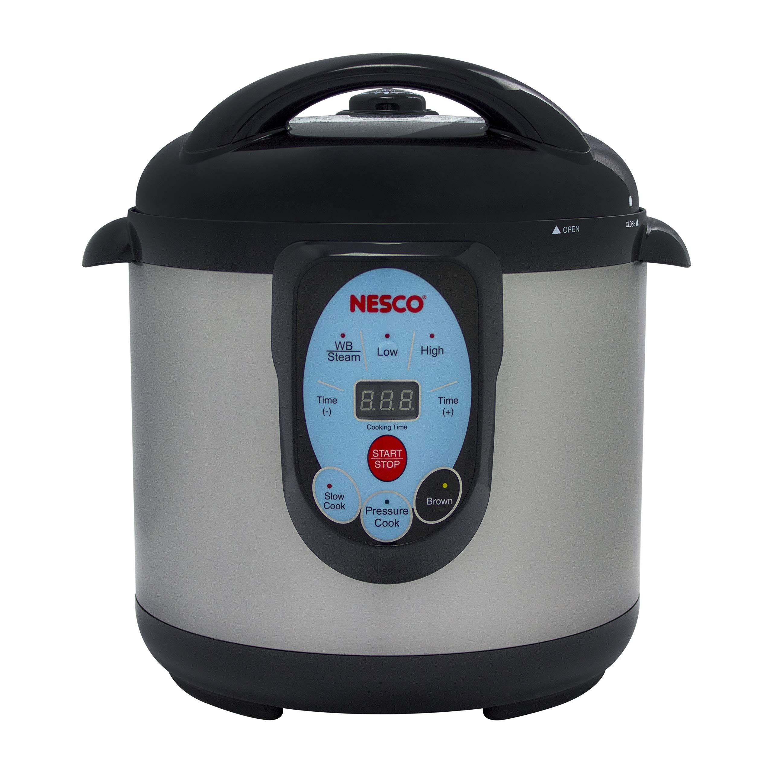 Nesco NESCO NPC-9 Smart Electric Pressure Cooker and Canner, 9.5 Quart, Stainless Steel