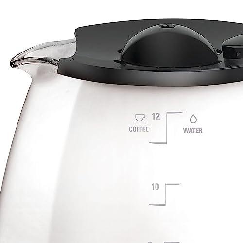 BLACK+DECKER BLACK+DECKER 12-Cup Replacement Carafe, GC3100B, Duralife Glass, Dishwasher-Safe, 2 Extra Lids