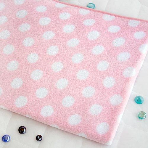 Blancho Blanket [Pink Bow] Fleece Throw Blanket Pillow Cushion/Travel Pillow Blanket (29.5 by 35.4 inches)