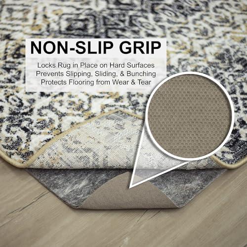 Mohawk Home Mohawk Home 7' 8" x 10' 4" Non Slip Rug Pad Gripper 1/4 Thick Dual Surface Felt + Rubber Gripper - Safe for All Floors