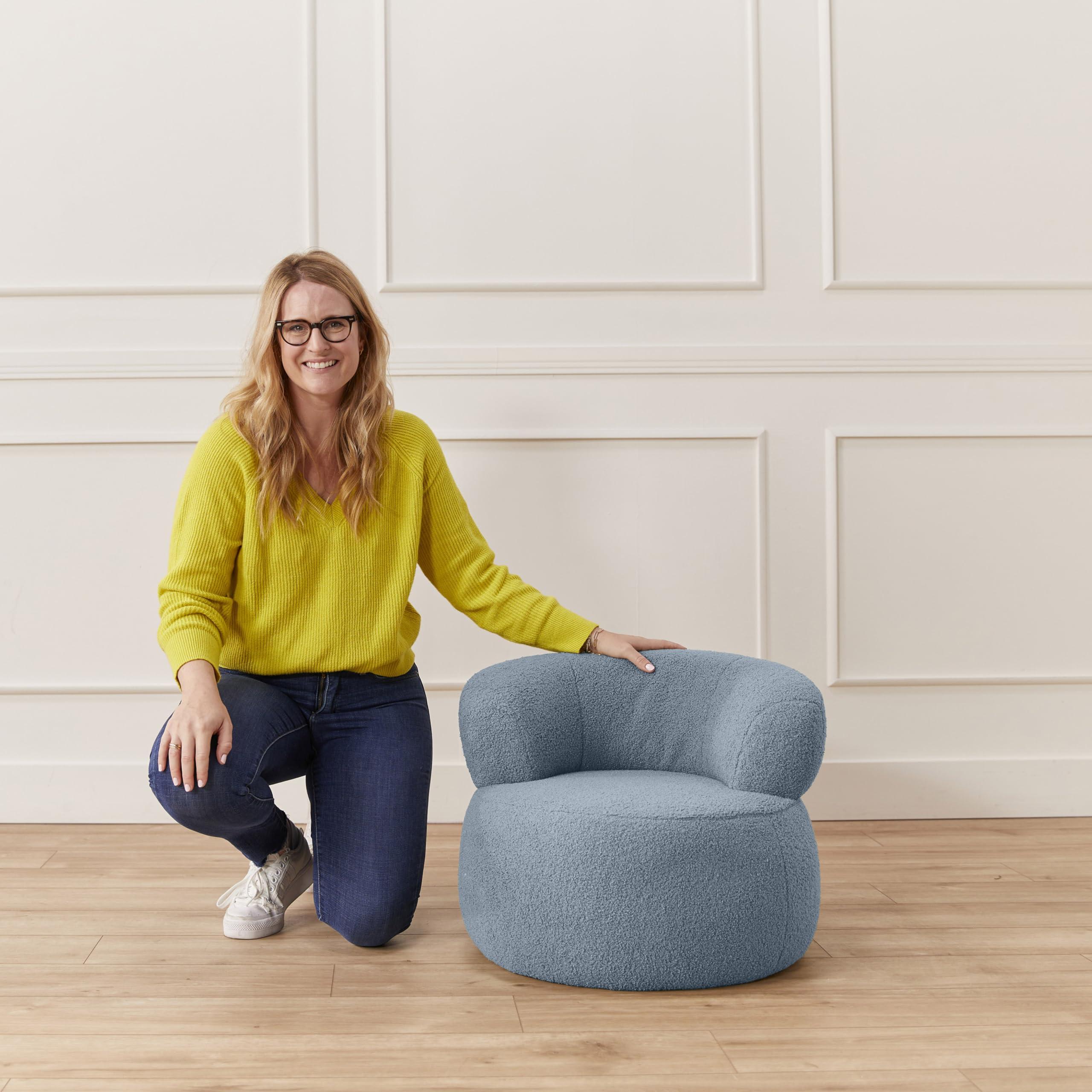 ECR4Kids ECR4Kids Sophie Accent Chair, Kids Furniture, Peacock Blue