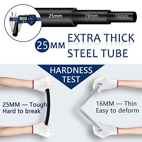 LOKEME LOKEME Portable Closet, 67 Inch Wardrobe Closet for Hanging Clothes with 4 Hanging Rods, 25mm Steel Tube Clothes Storage Organizer for Extra Sturdy, Quick and Easy to Assembly, Gray Cover