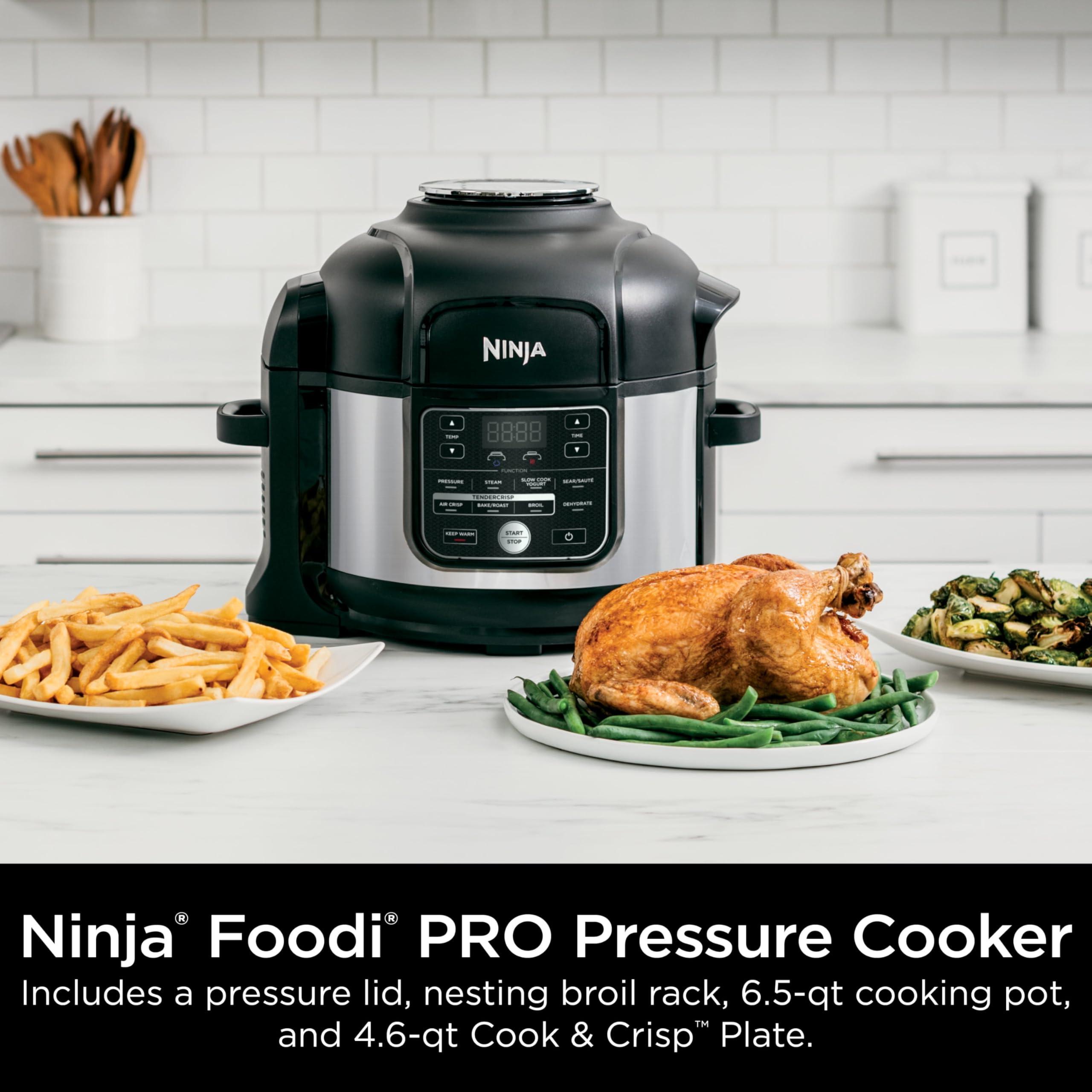 Generic Ninja Foodi 10-in-1 6.5-Qt PRO Pressure Cooker OS300 | Air Fryer, TenderCrisp, Slow Cook, Sous Vide | Nonstick, Ceramic Coated, PTFE/PFOA Free, Dishwasher Safe