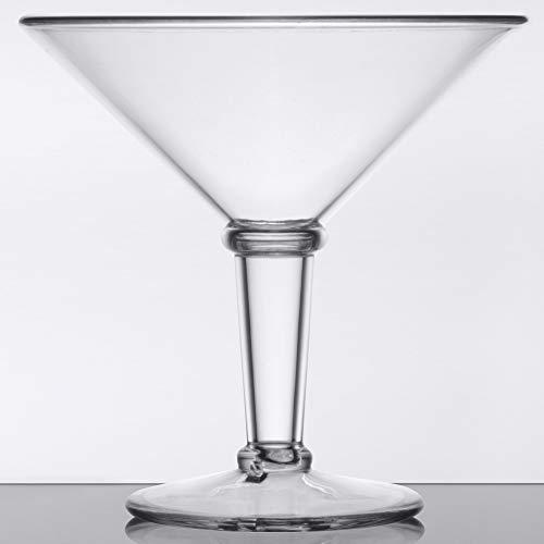 Get G.E.T. SW-1419-1-SAN-CL Shatterproof Jumbo Martini Cocktail Glass, BPA Free, 48 Ounce, Clear